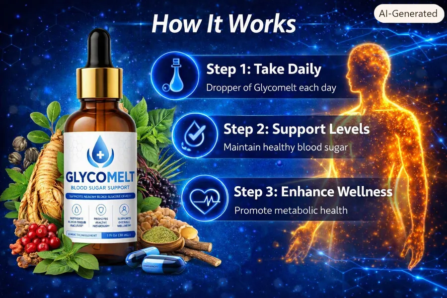GlycoMelt daily routine illustration